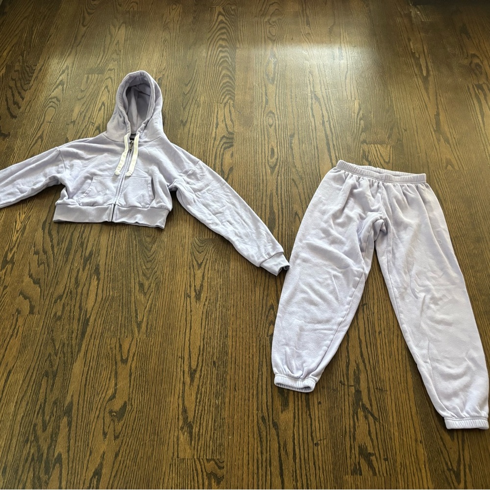 Katie J NYC Light Purple Jogger Set